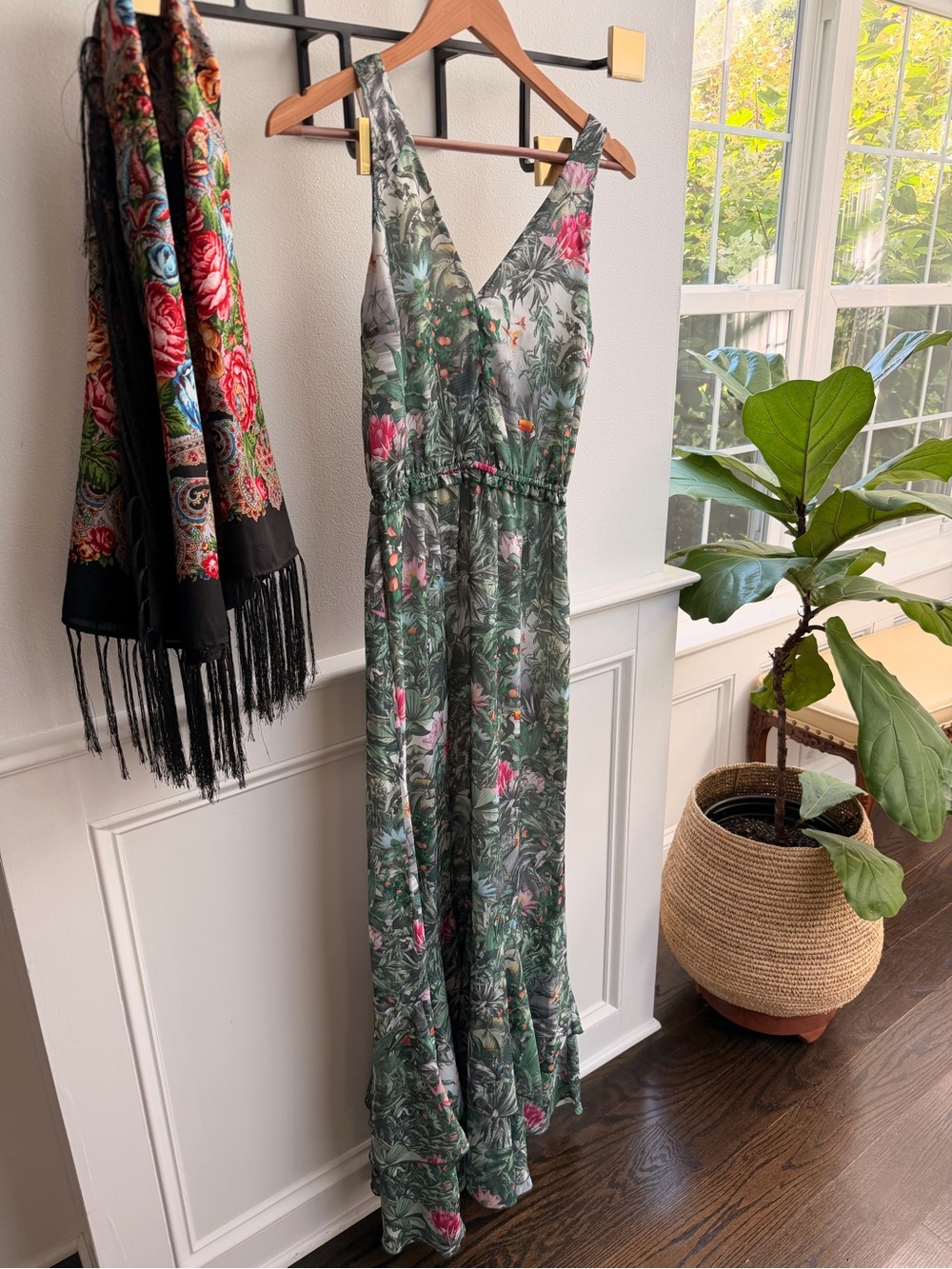 H&M Conscious Collection floral long dress